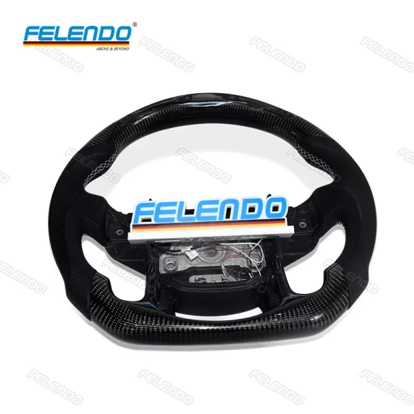 FELENDO Range Rover L494 L405 LED Racing Display Carbon Fiber Steering Wheel