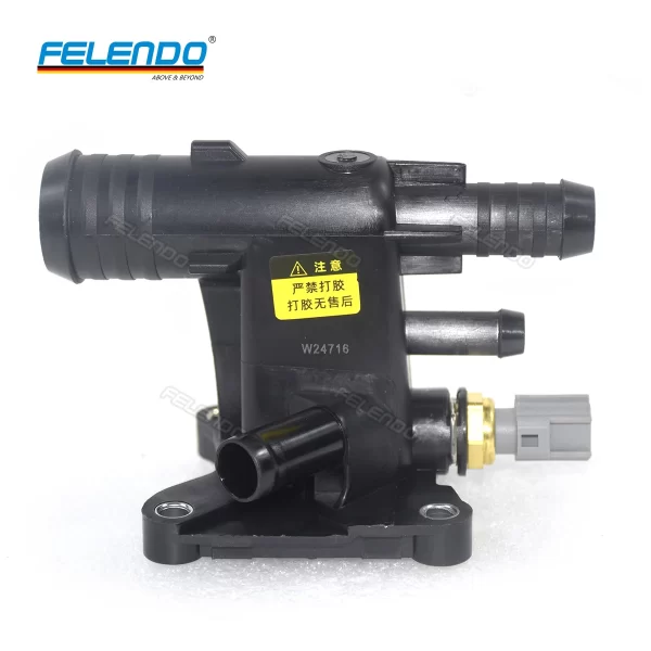 FELENDO LR025564 Coolant Water Outlet Connector Thermostat for Landrover LR2 Evoque Discovery Sport LR038758