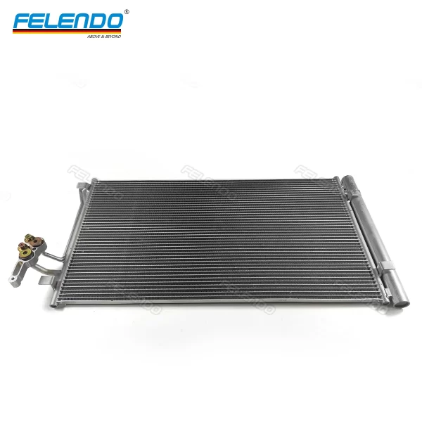 FELENDO Coolant Aluminum Radiator for Range Rover Evoque Discovery Sport 2015 AJ200 2.0 Diesel 132KW LR075358
