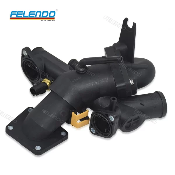 FELENDO Car Water Pipe Thermostat for Jaguar XJ S-TYPE XF XK AJ811793