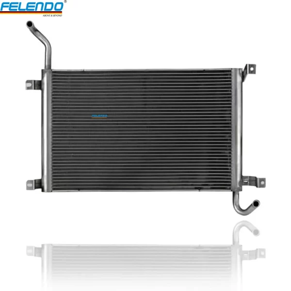 FELENDO Engine Coolant Aluminum Radiator AC Air Condensers LR017428 for Land Rover Range Rover Sport L320 Discovery 4 LR4