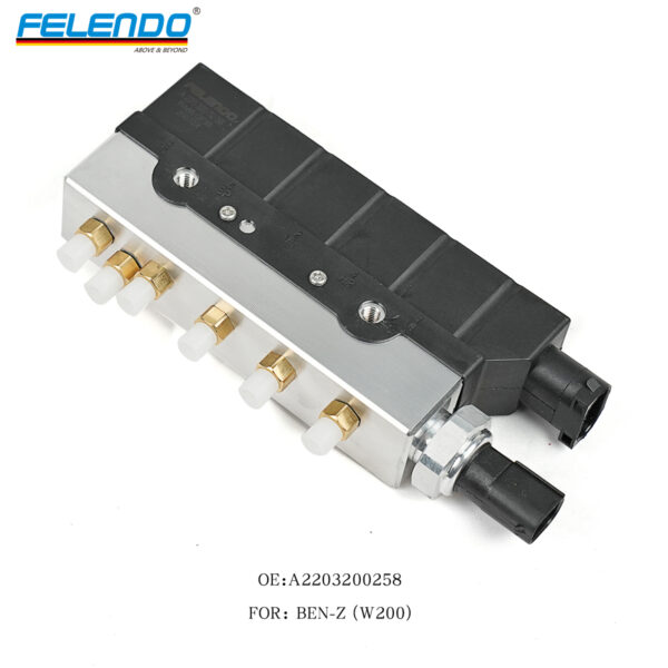 Felendo Air Suspension Valve Block Compatible with Mercedes-Benz W220 S350/S430/S500/S55/S600/S65 AMG (1998-2006) OEM 2203200258