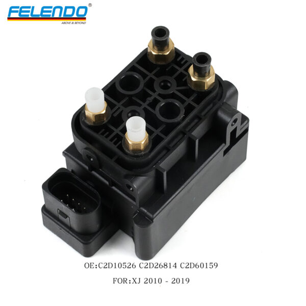 FELENDO Air Suspension Solenoid Valve Block  for Jaguar XJ (X351) 2010-2020 C2D10526 C2D26814 C2D60159 AW933B486AB