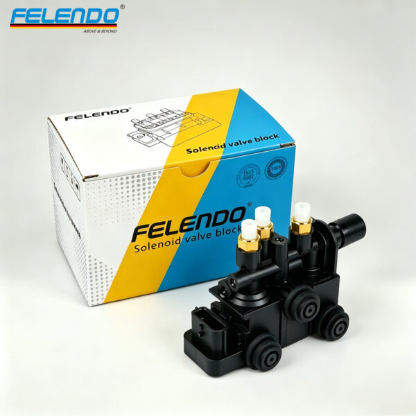 Air Valve Block Solenoid Valve M8E25B710AB LR153321 for Land Rover Range Rover Vogue 2022- Range Rover Sport 2023-