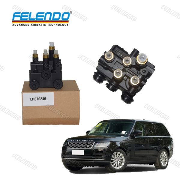 FELENDO Air Suspension Solenoid Valve Block LR070246 for Land Rover Range Rover, Discovery, Velar & Defender